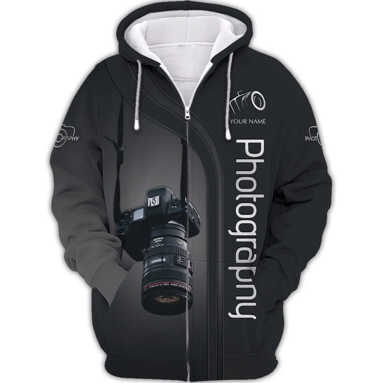 Camera 3D Shirts Photography Zipper Hoodie, Bomber, Sweater, Polo, Hawaiian,.. Custom Photographer Shirts