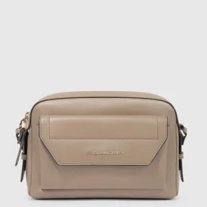 Camera Bag Piquadro Circle in Pelle Tortora