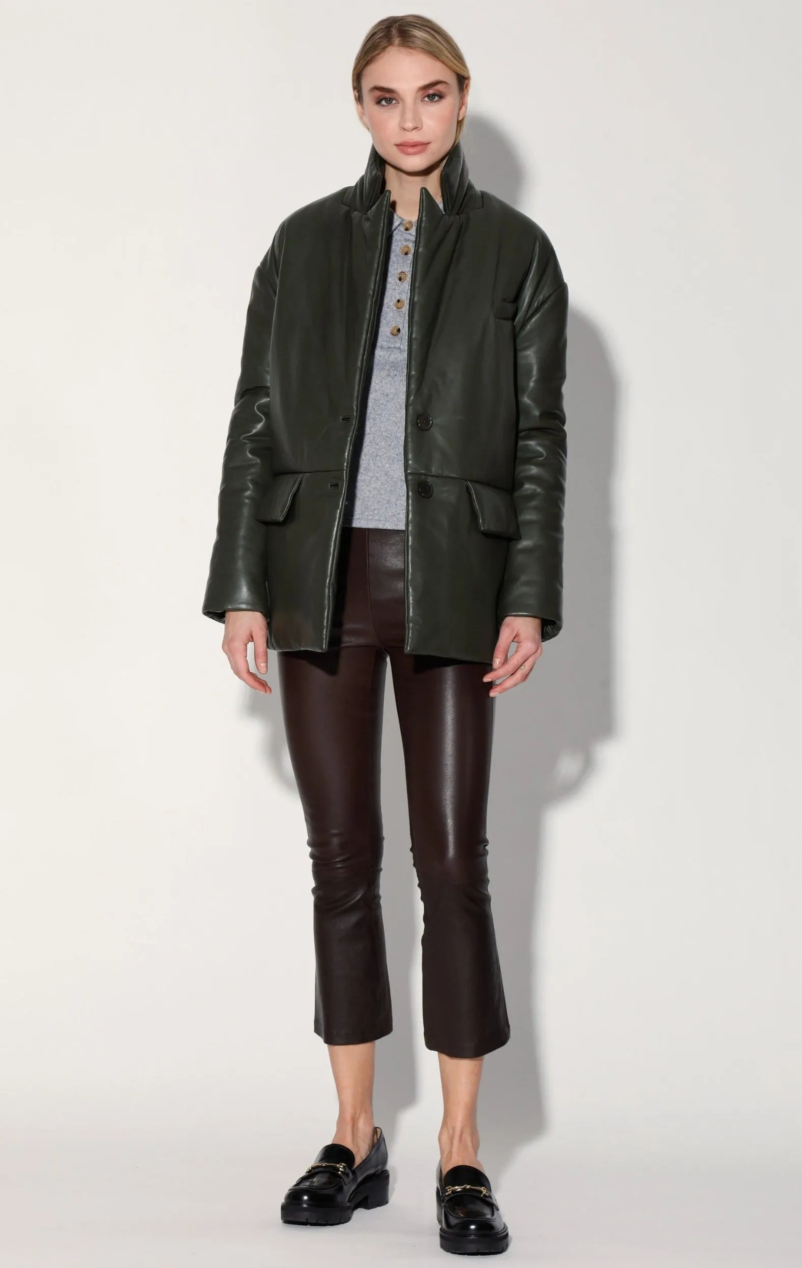 Camille Blazer, Basil - Leather by Walter Baker
