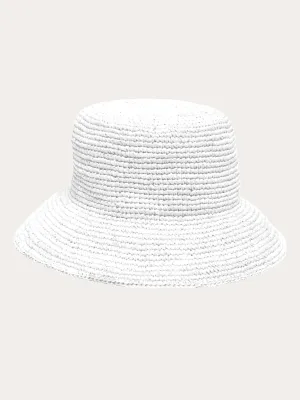 Cannes Bucket Hat in White