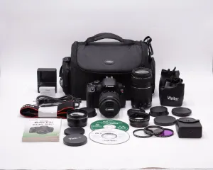 Canon REBELT5i/DUALLENS/05719 EOS Rebel T5i Camera W/EF-S 18-55mm 3.5-5.6 IS STM   EF 75-300mm 4-5.6 III Dual Lens Kit, Used