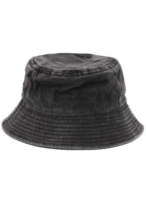 Cap Zone Pigment Stone Washed Twill Cotton Bucket Hat