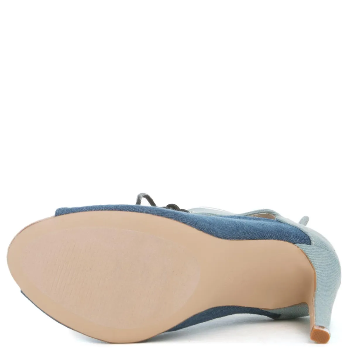 Cape Robbin Blaire-2 Denim Heeled Booties Denim
