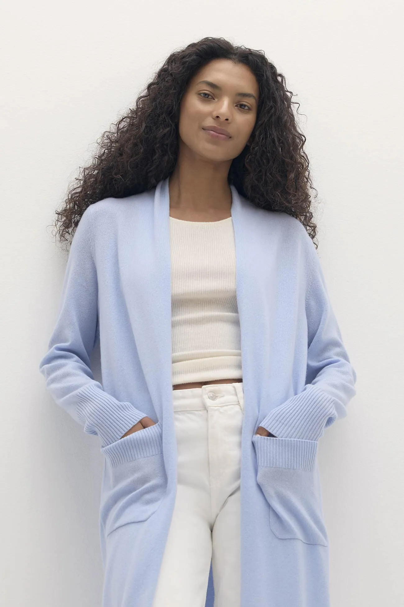 CARMELA LONGLINE CASHMERE CARDIGAN