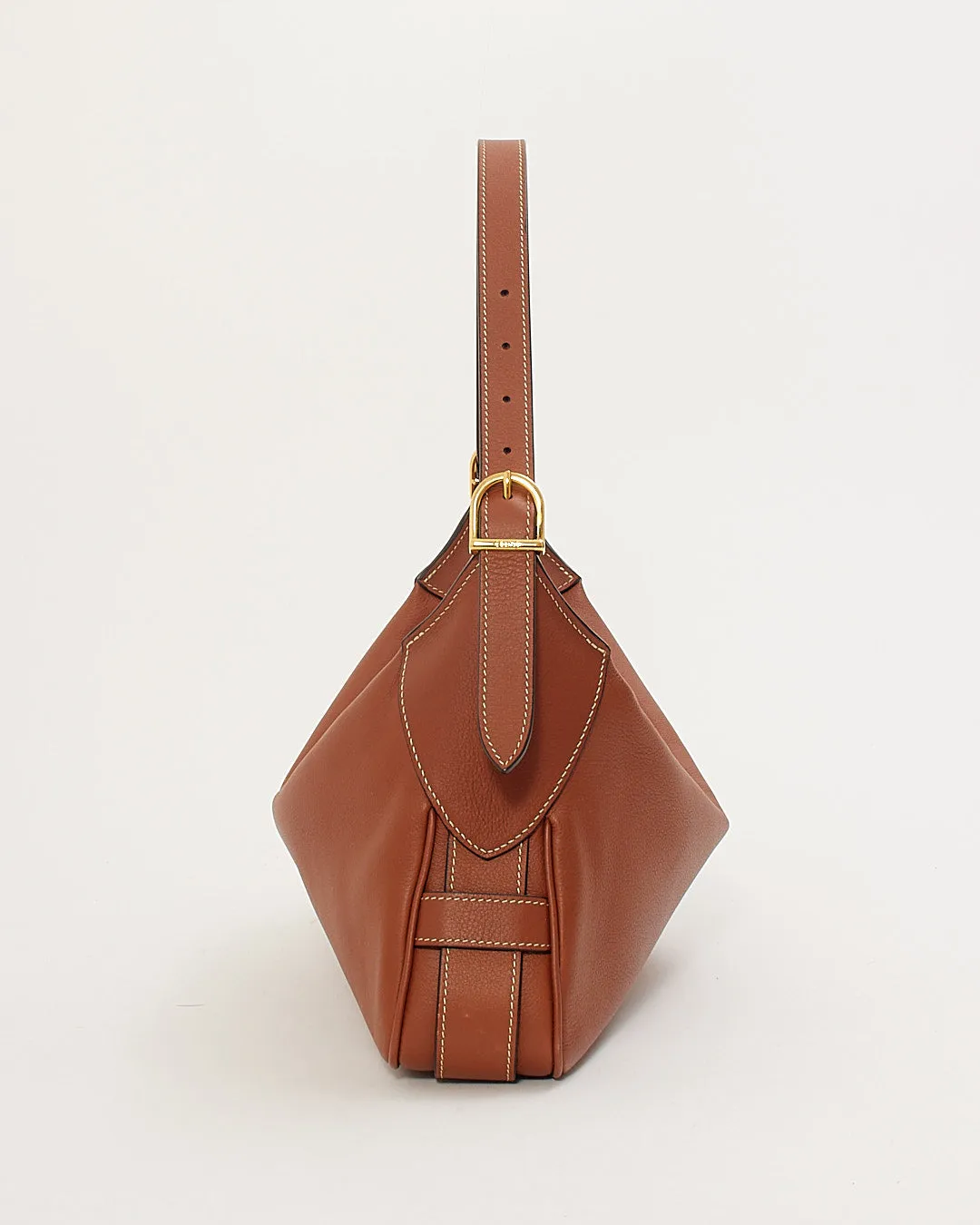 Celine Tan Leather Medium Romy Shoulder Bag