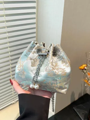 Chain Strap Bucket Bag