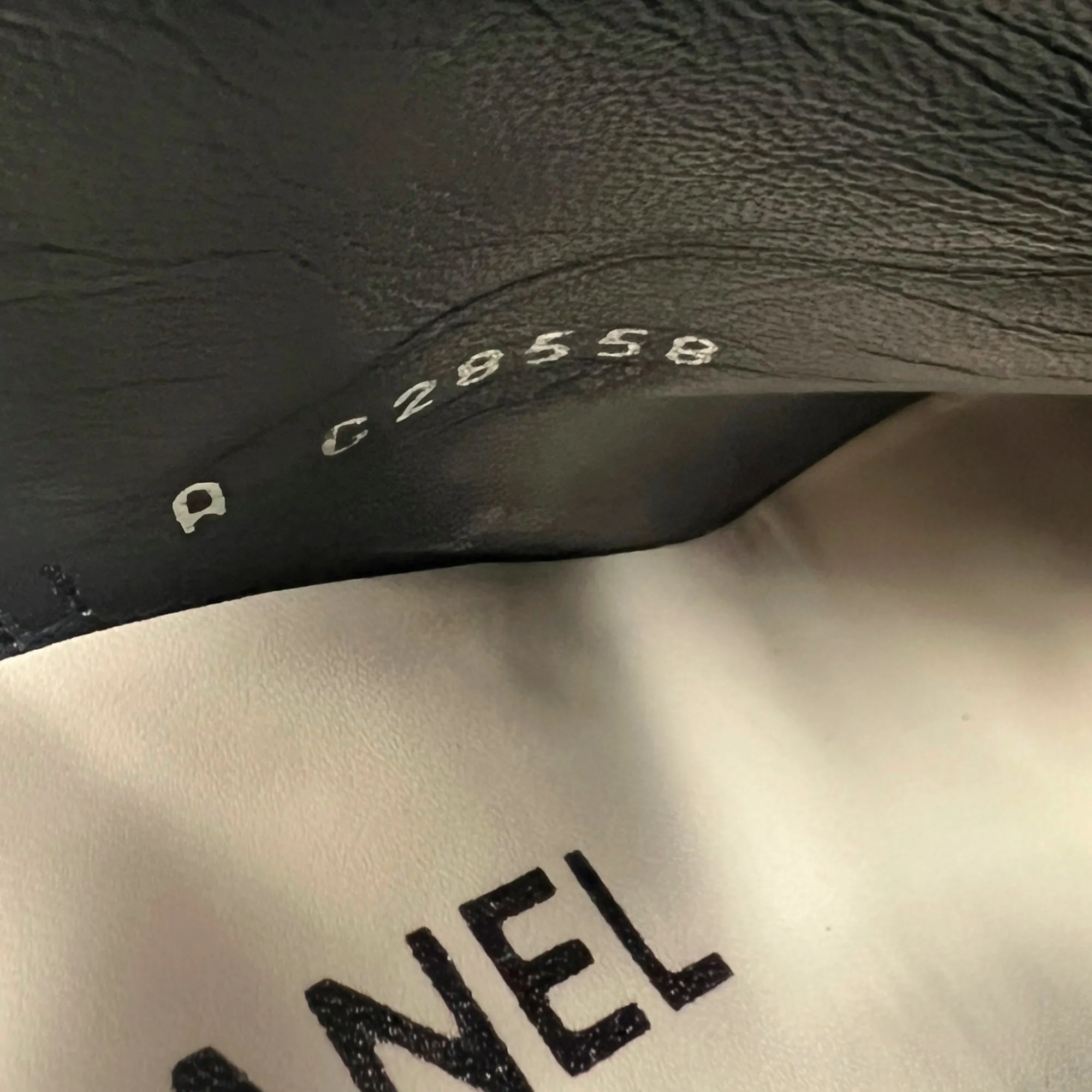 Chanel Cap Toe Silver Metallic Leather Interlocking Logo High Heels Ankle Boots Size EU 37.5