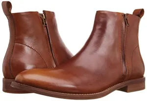 Chelsea Leather Ankle Boots for Men with Zip Closure