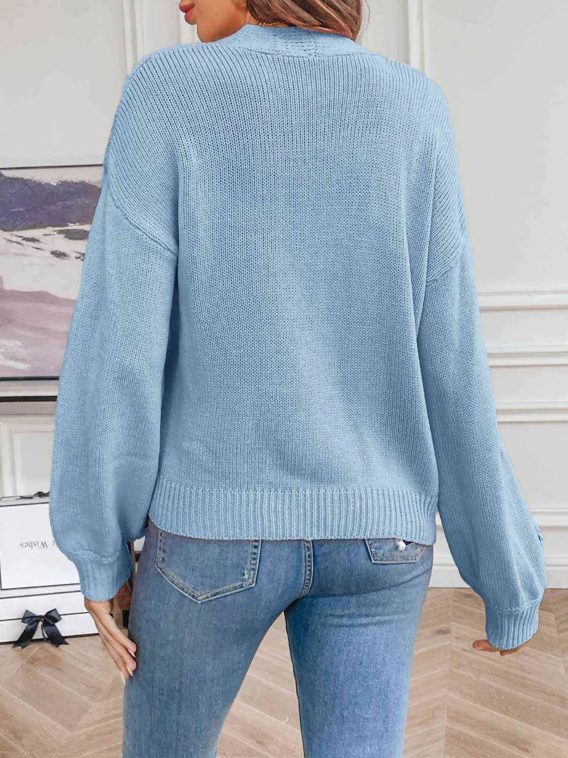 Cherith Floral Long Sleeve Open Front Cardigan