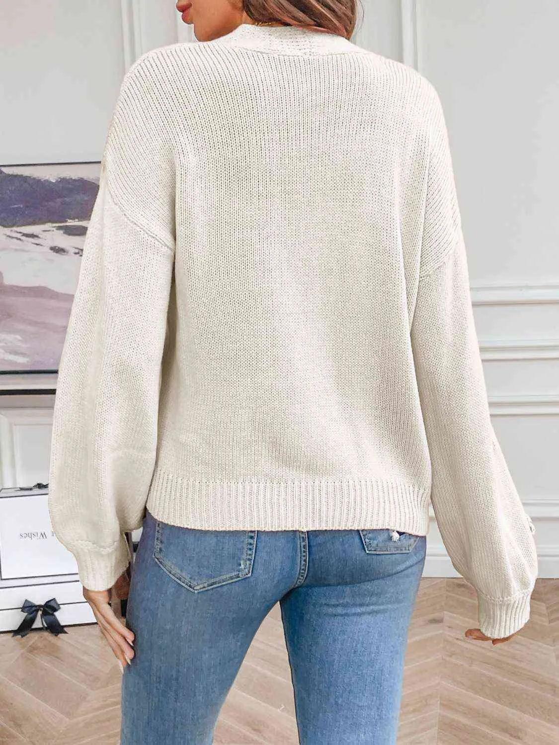 Cherith Floral Long Sleeve Open Front Cardigan