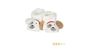 Child Puppy Fuzzy Slippers, Size Large 11-12