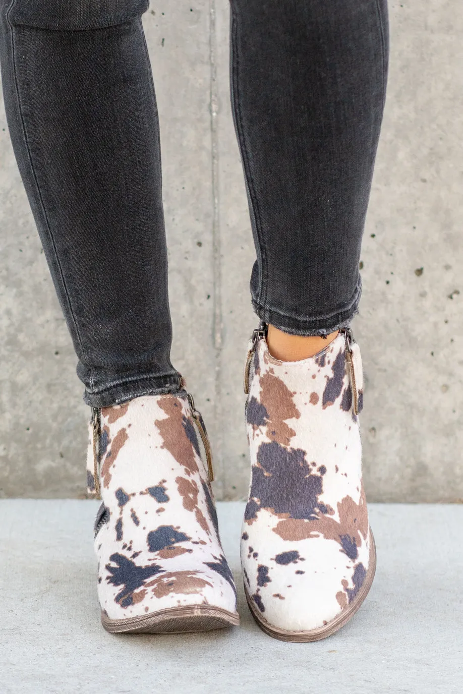 Chisel Ankle Boots - Black & Brown