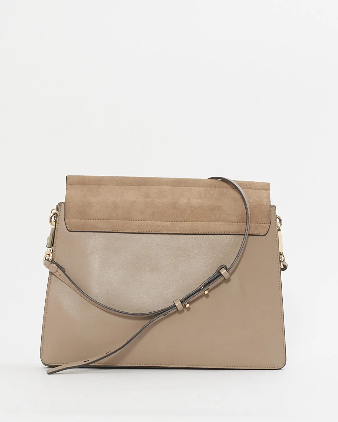 Chloé Grey Leather Medium Faye Shoulder Bag