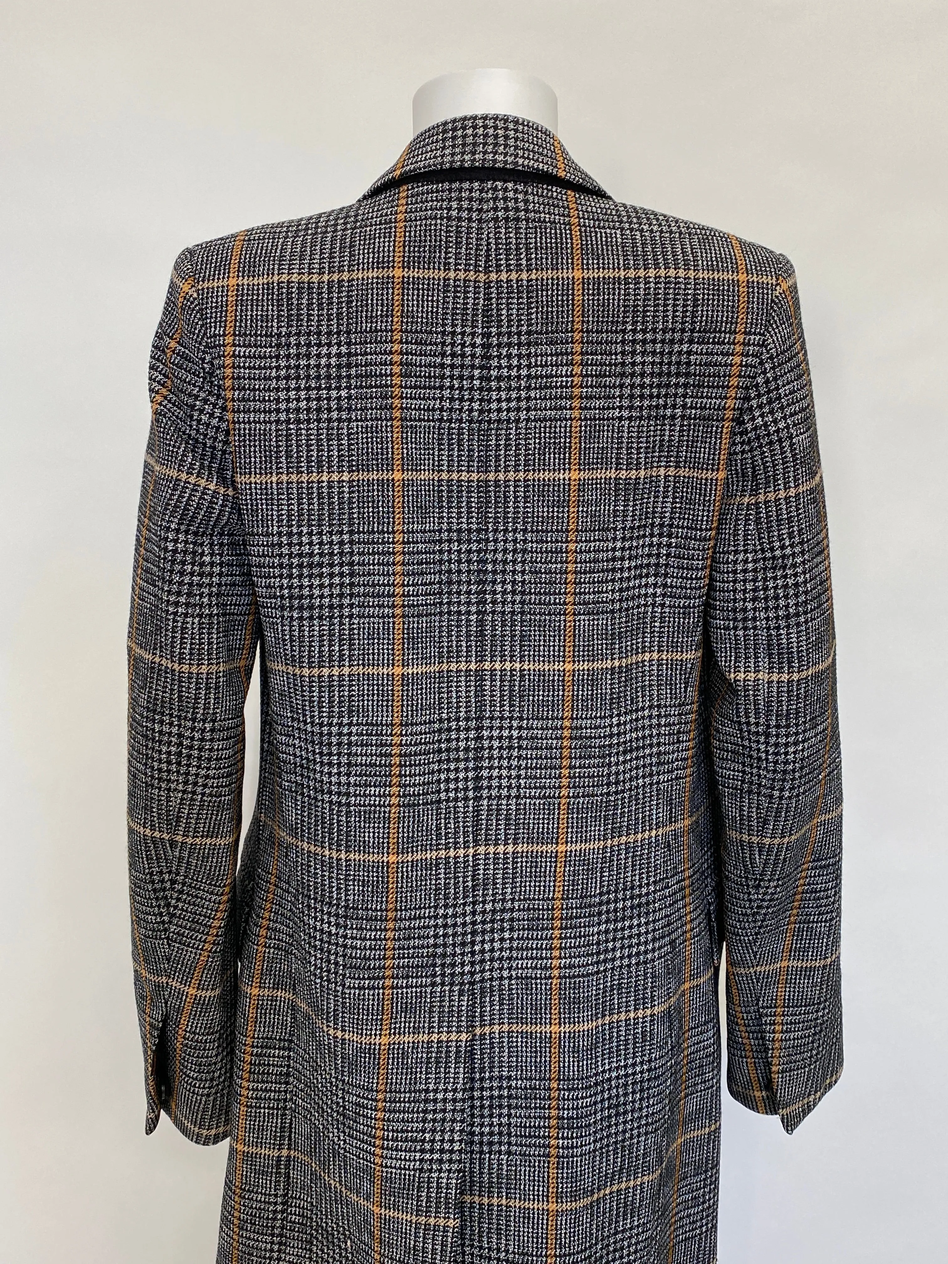 Chloe Plaid Checked Houndstooth Woven Coat