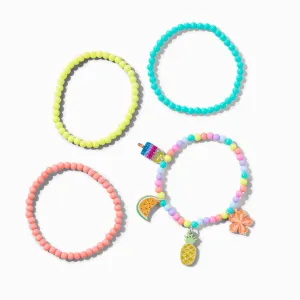Claire's Club Little Gelato Multicolor Charm Bracelets