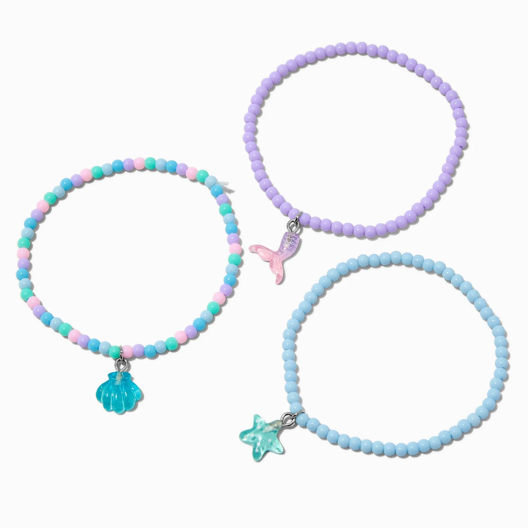 Claire's Club Mermaid Blue Charm Bracelets