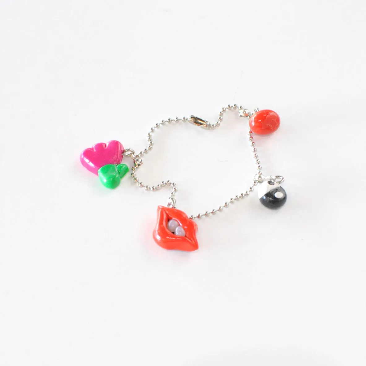 Clay Charm Bracelets On Ball Chain - Tiffany Charms