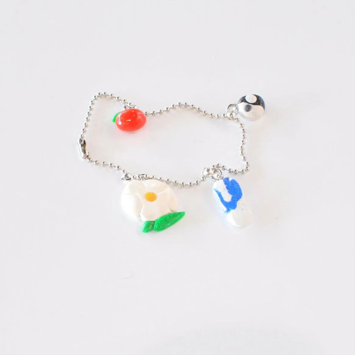 Clay Charm Bracelets On Ball Chain - Tiffany Charms