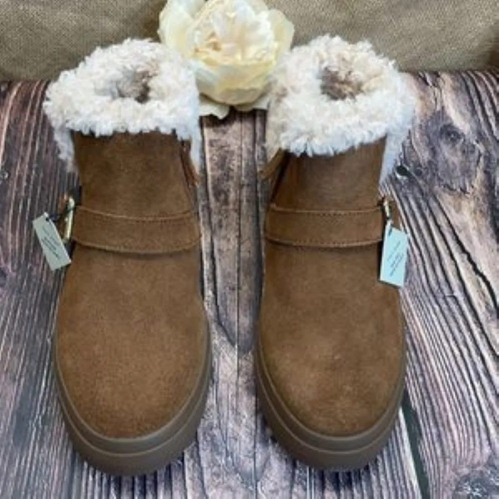Cole Haan Brown Suede Nantucket Ankle Boots 5B