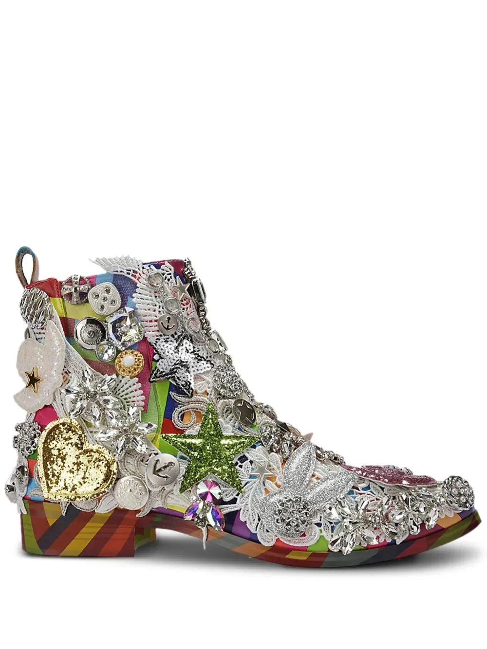 Comme Des Garçons appliqué ankle boots