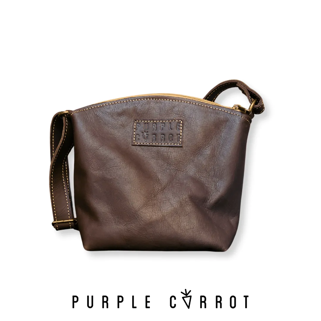 Compact Leather Sling Bag