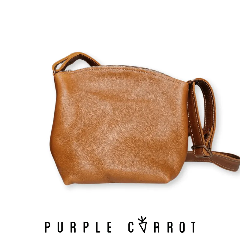 Compact Leather Sling Bag