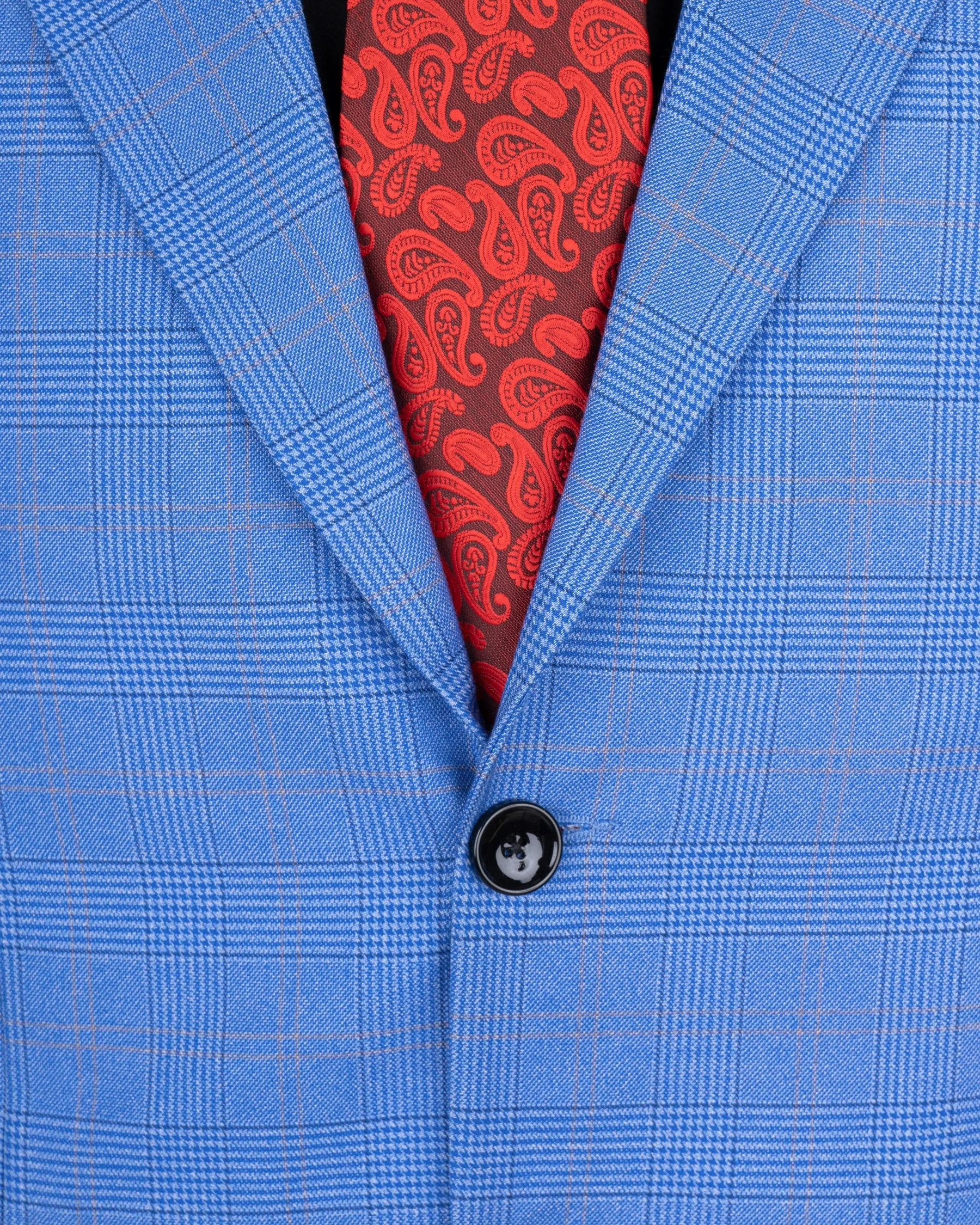 Cornflower Blue Super fine Plaid Woolrich Blazer