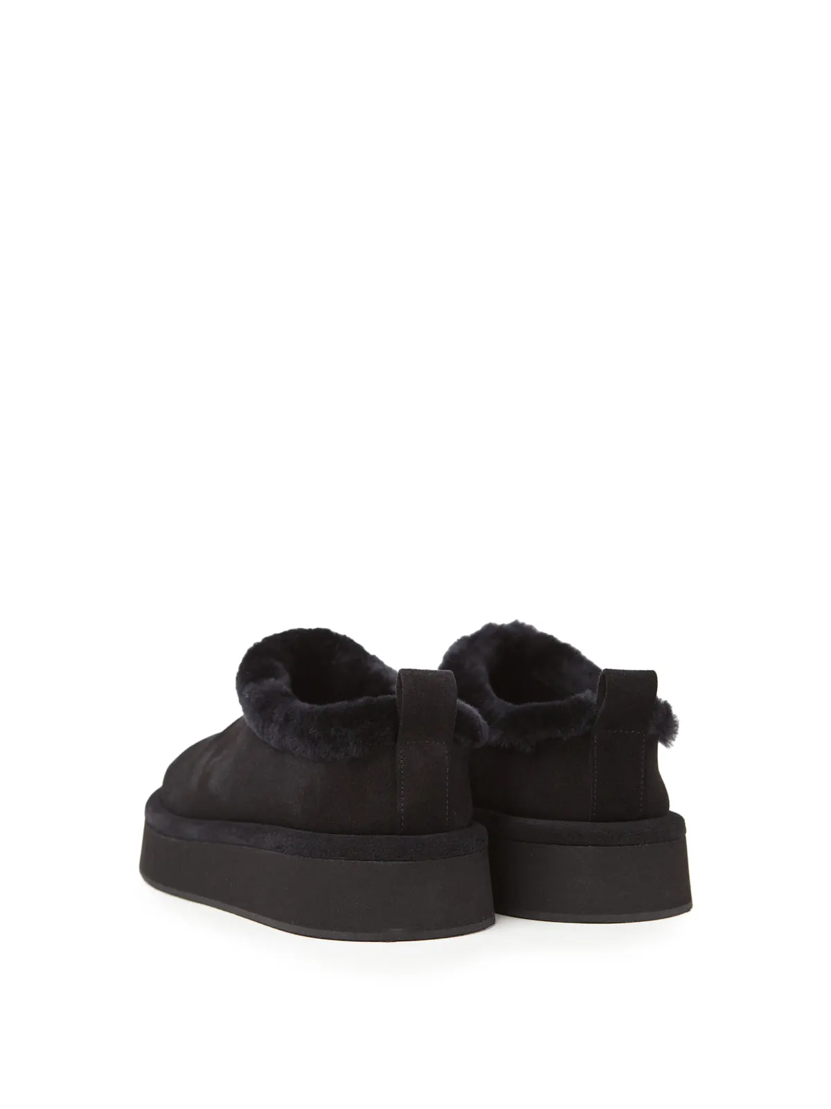 COSIMA SUEDE/MOUTON BLACK/BLACK