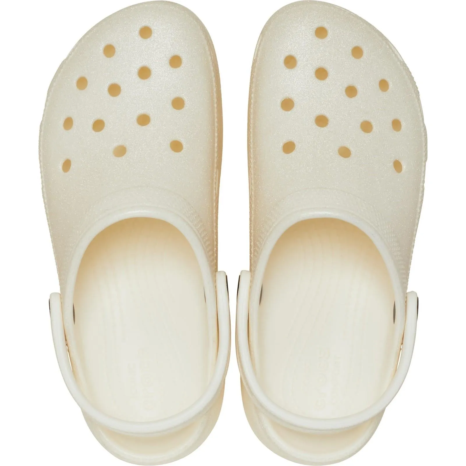 Crocs 207241 Classic Platform Glitter Clog Sandalen für Damen