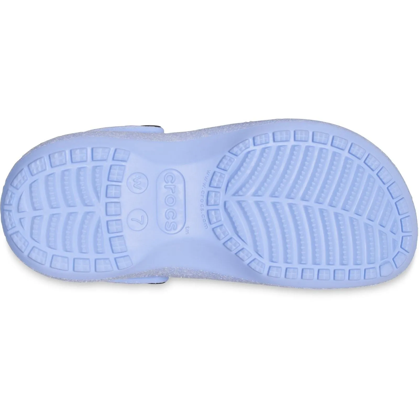 Crocs 207241 Classic Platform Glitter Clog Sandalen für Damen