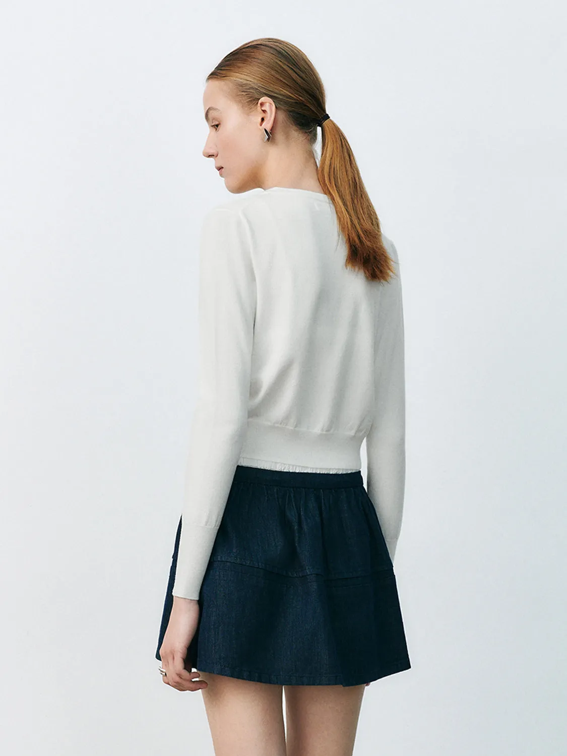 Cropped Knitted Cardigans
