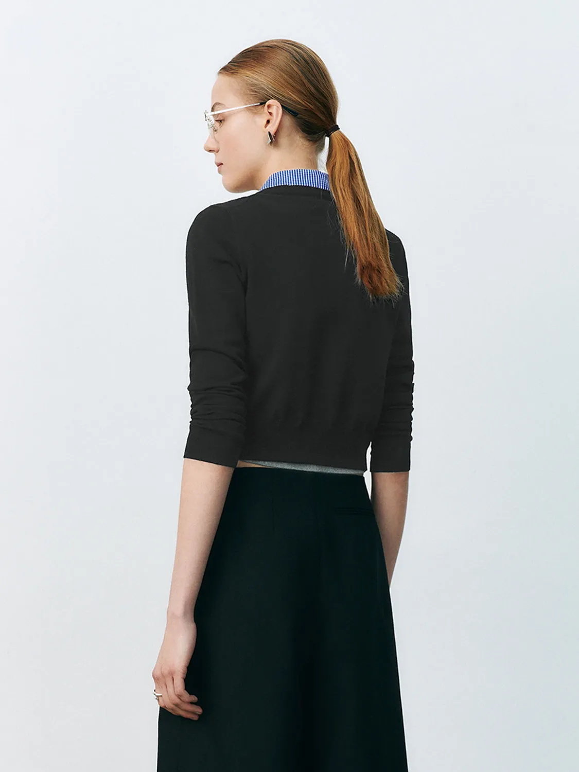 Cropped Knitted Cardigans