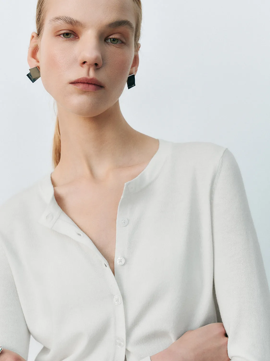 Cropped Knitted Cardigans