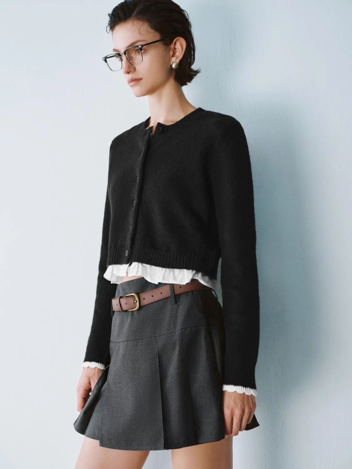 Cropped Knitted Cardigans