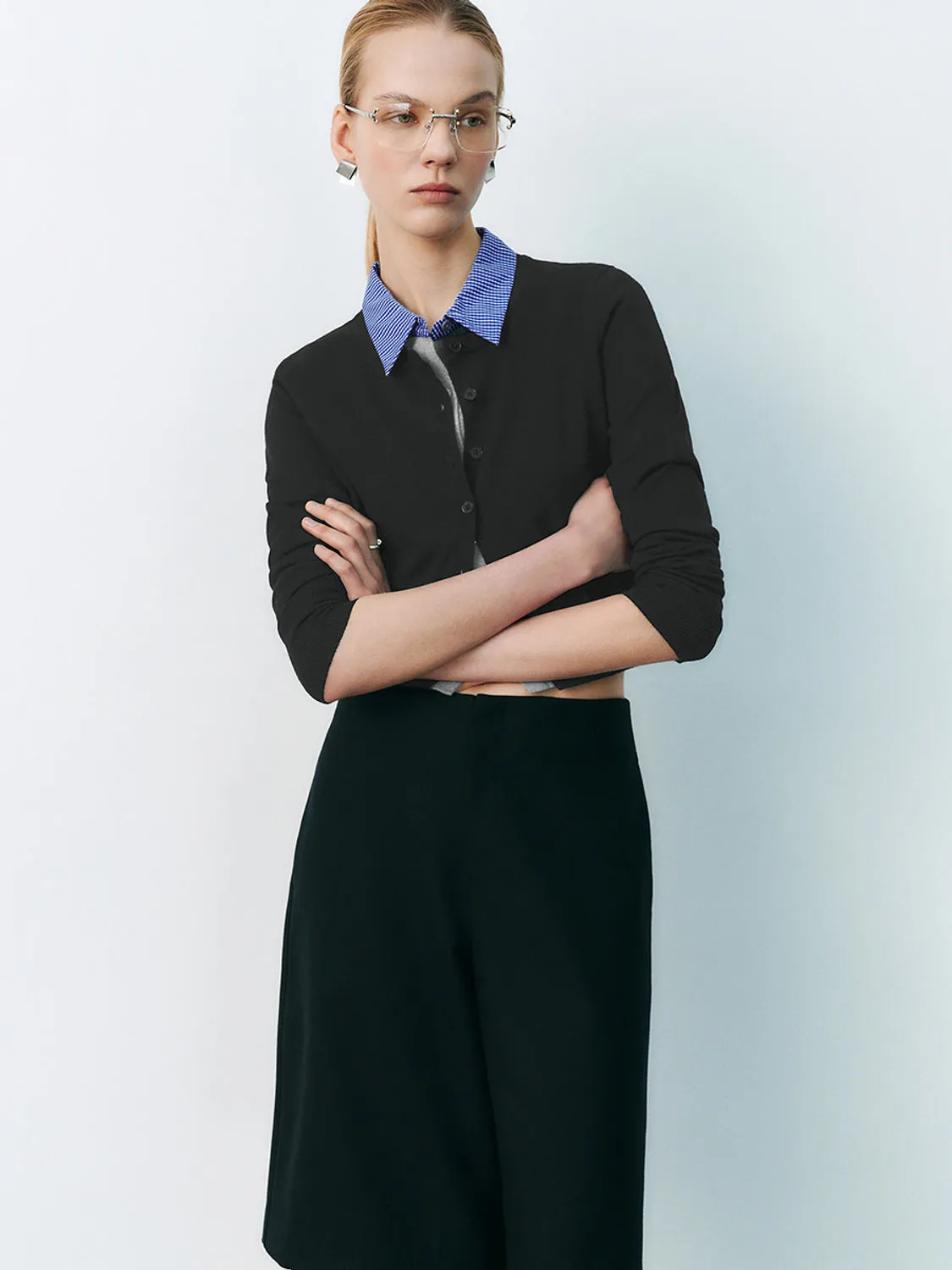 Cropped Knitted Cardigans
