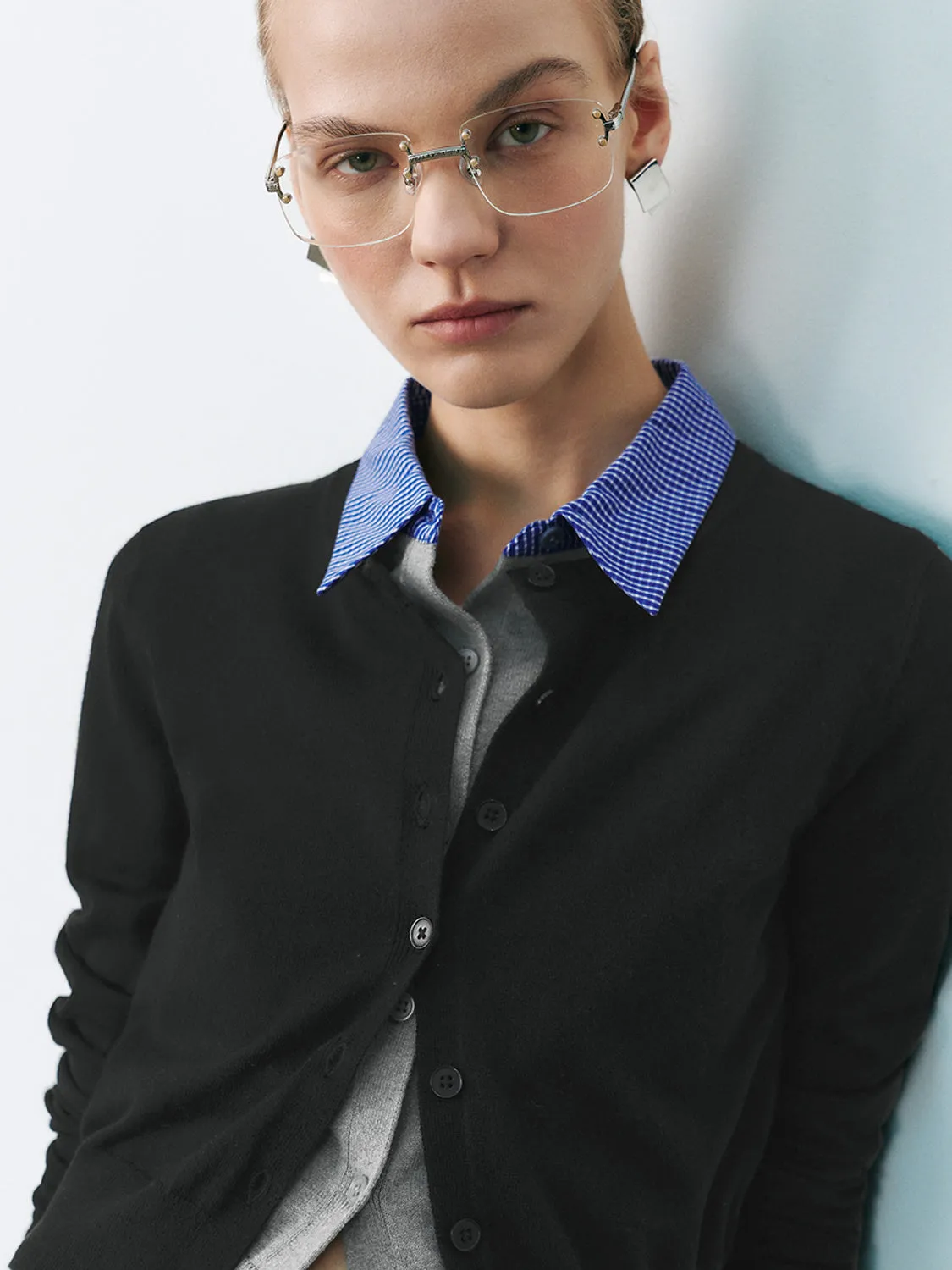 Cropped Knitted Cardigans