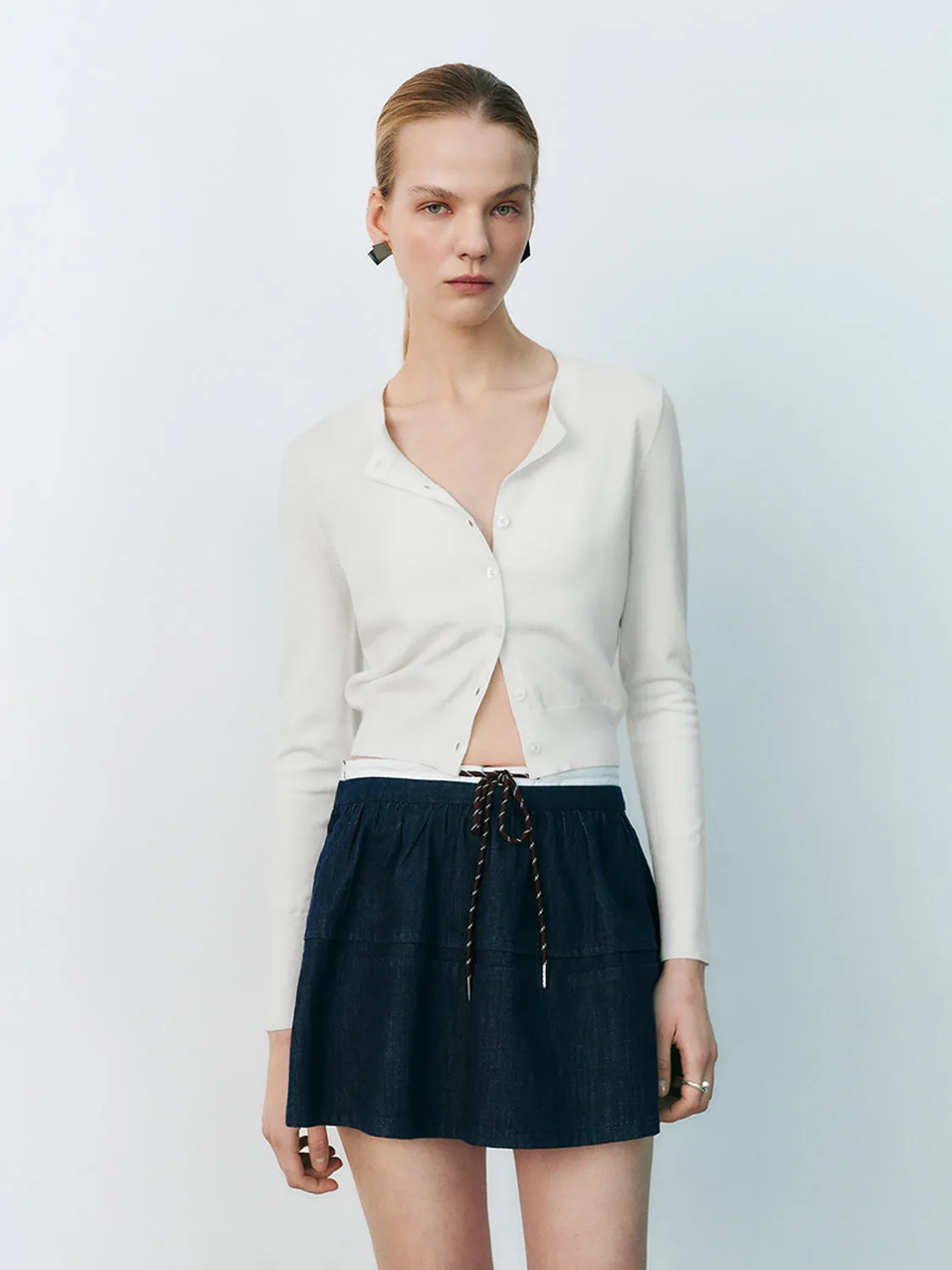 Cropped Knitted Cardigans