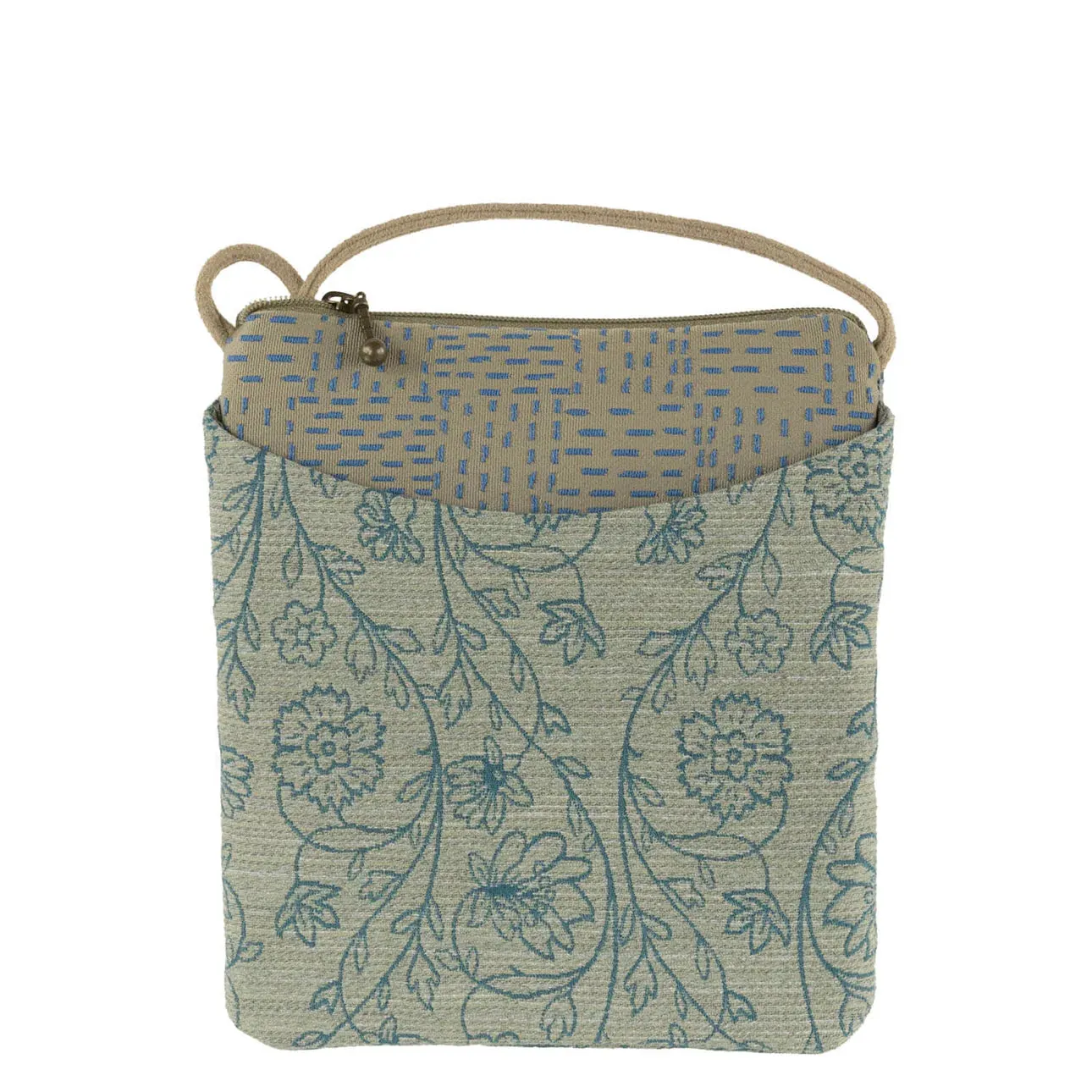 Cupcake Crossbody in Filigree Teal