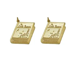 CZ Book Shape Charm, Sku#L661