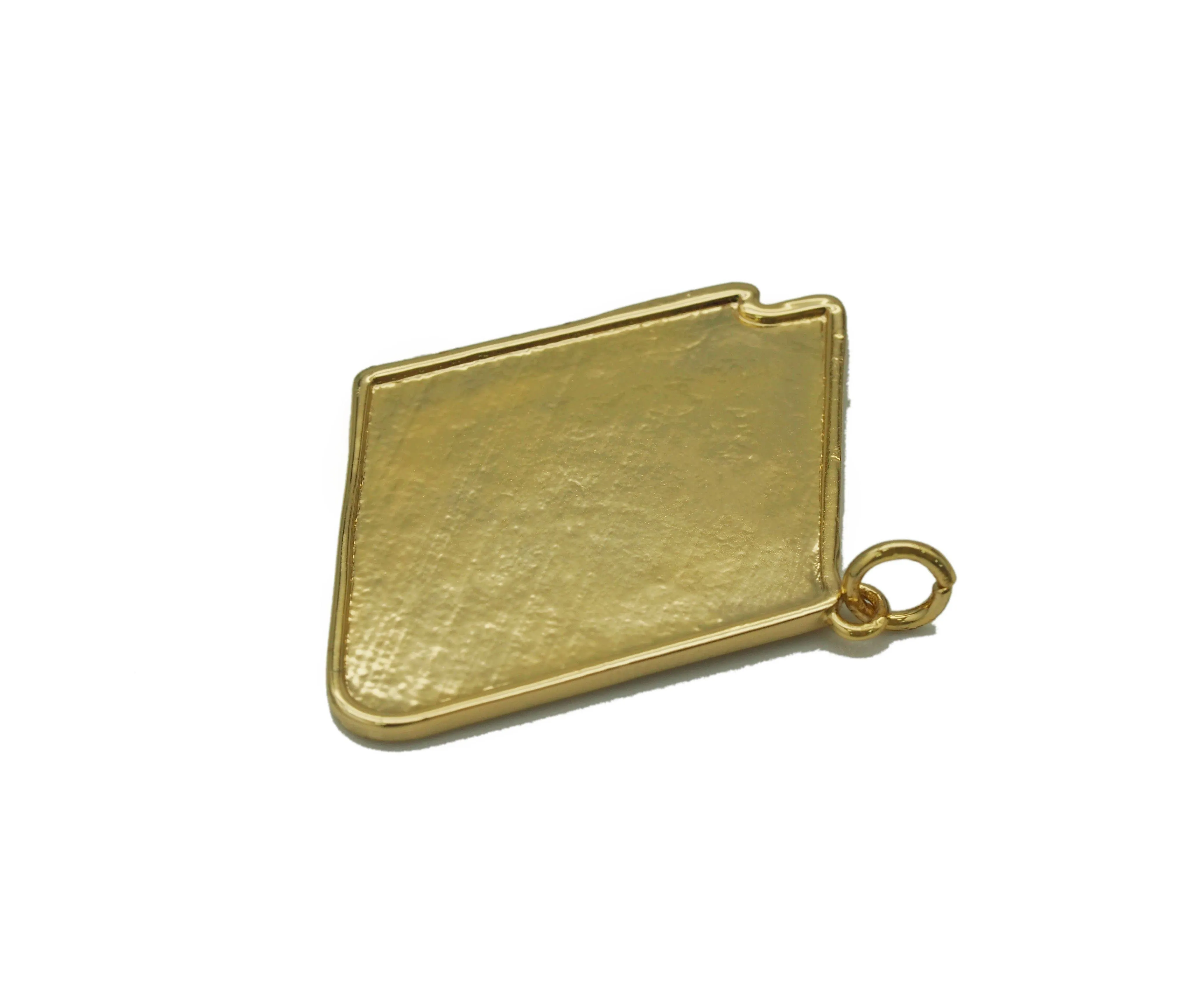 CZ Book Shape Charm, Sku#L661