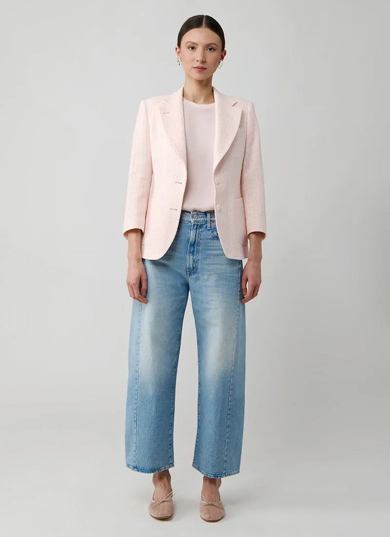 Debra Single Breasted Patch Pocket Boucle Blazer