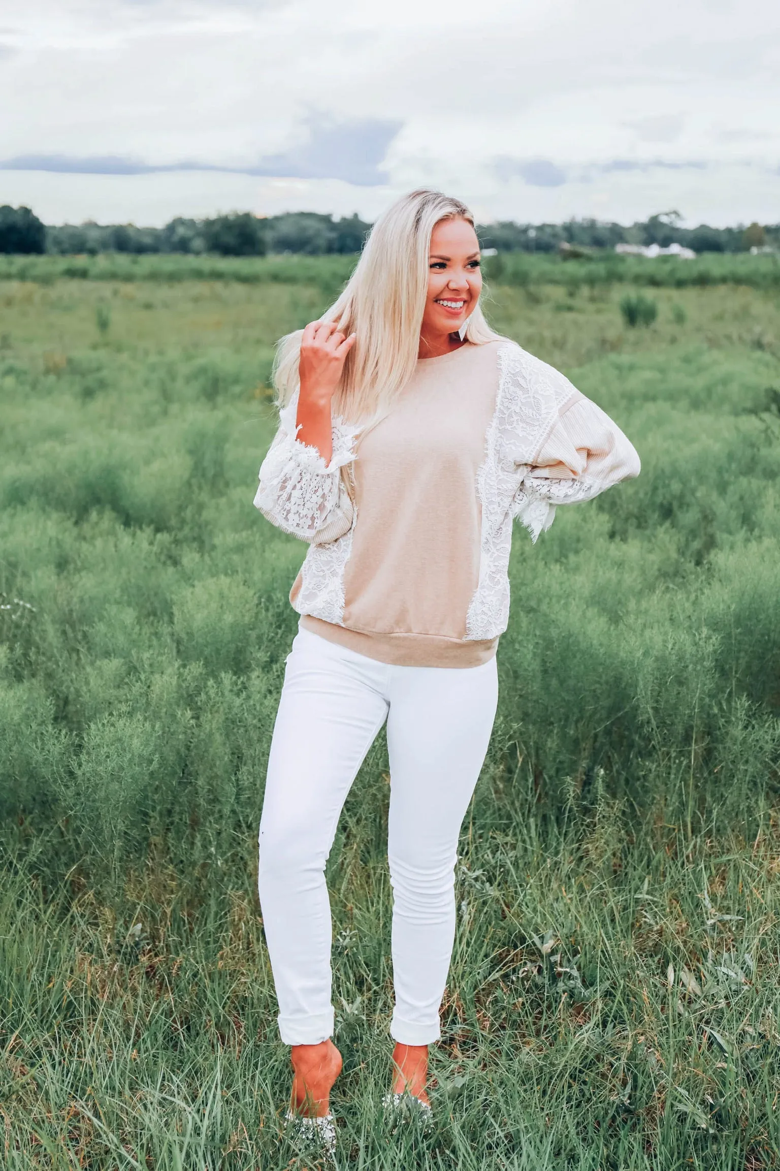 Delightfully Dainty Lace Sweater