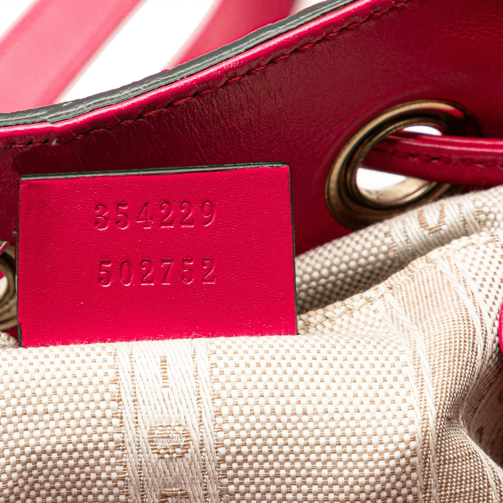 Diamante Leather Bright Bucket Bag