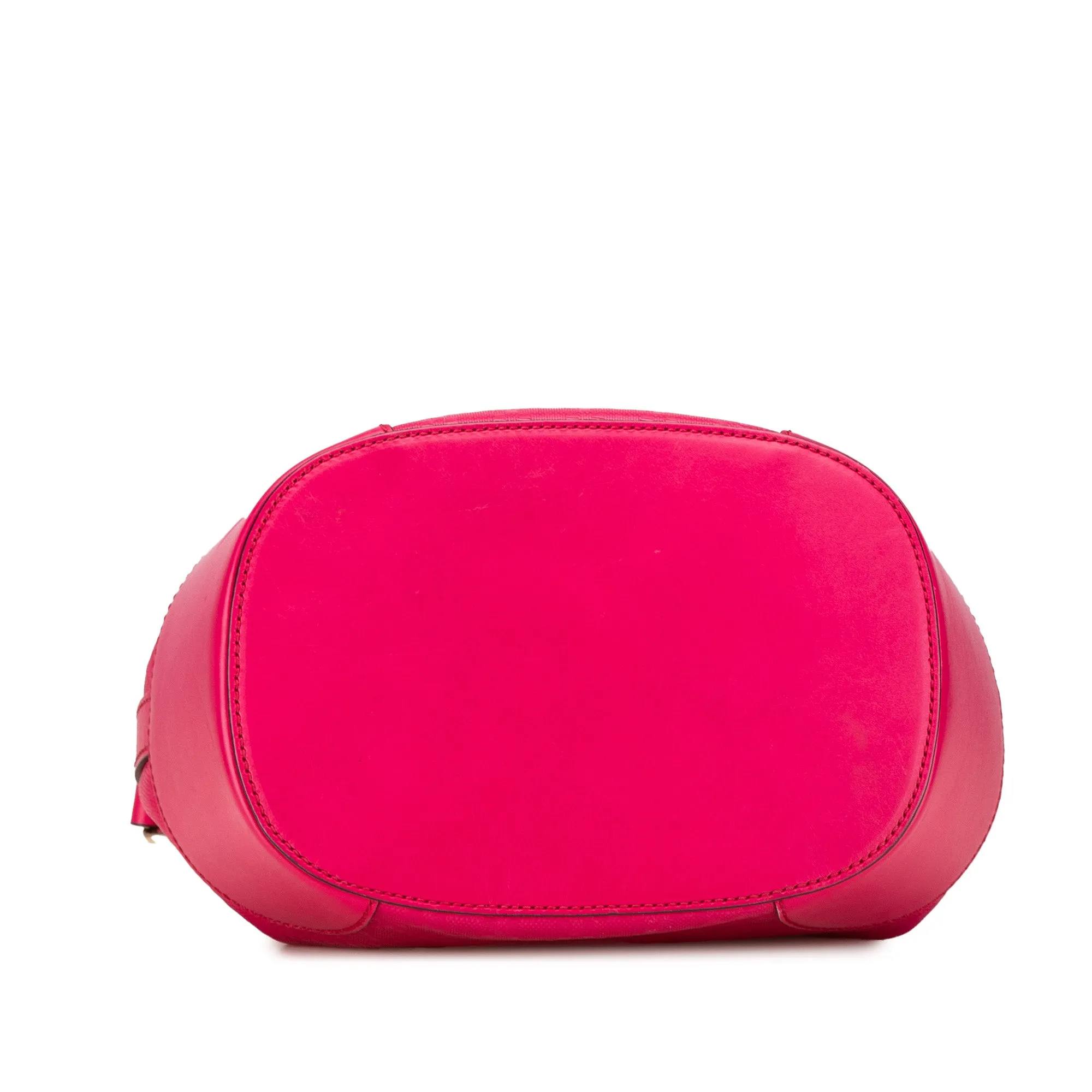 Diamante Leather Bright Bucket Bag