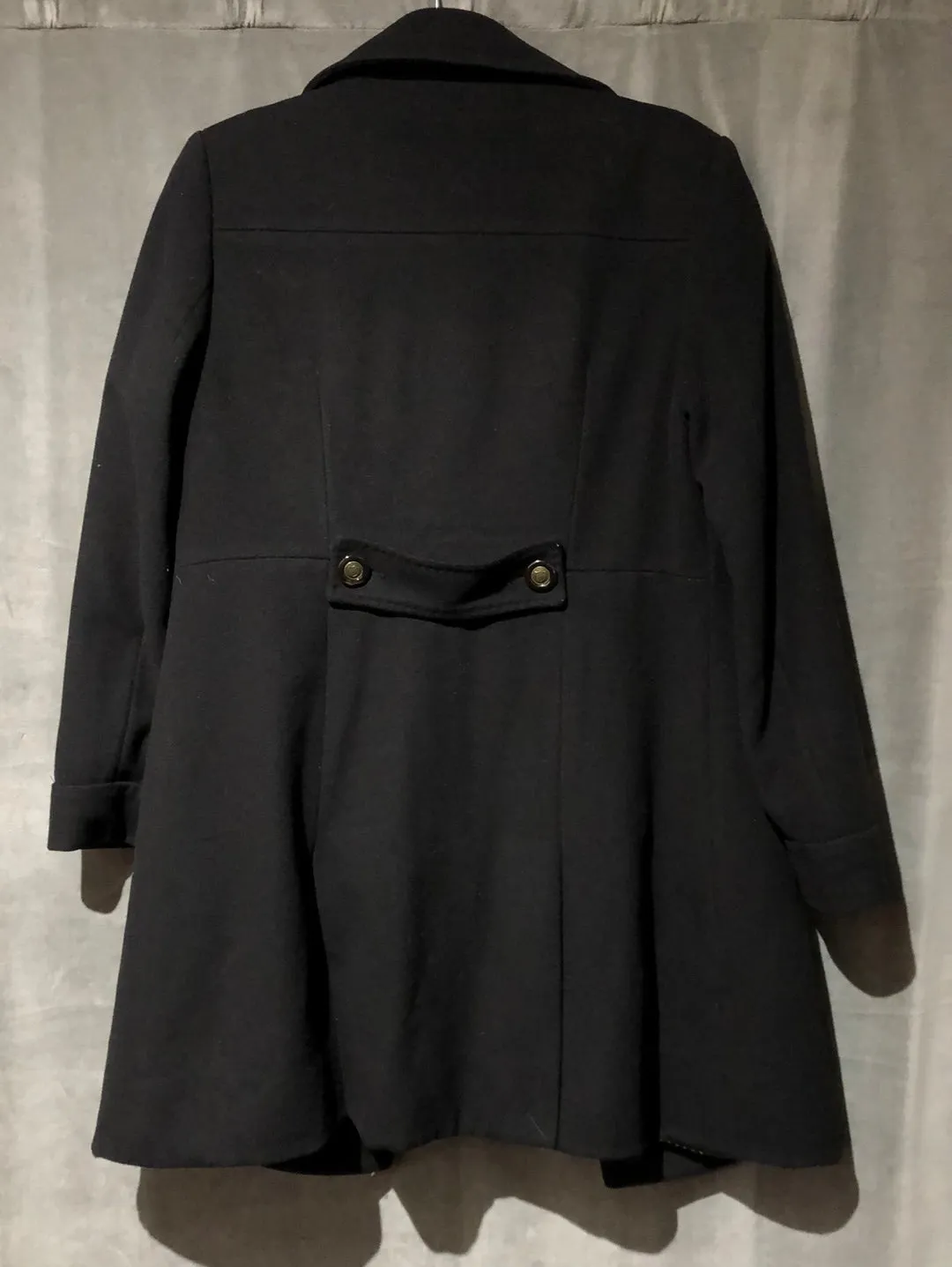 Diane von Furstenberg Black Double Breasted TrenchCoat