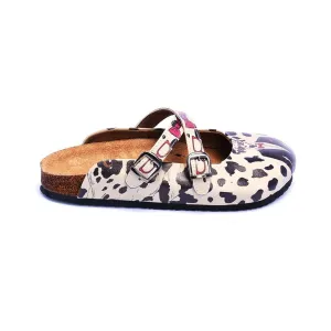 Dog With Pink Bow Tie and Glasses Design Clogs - CAL110