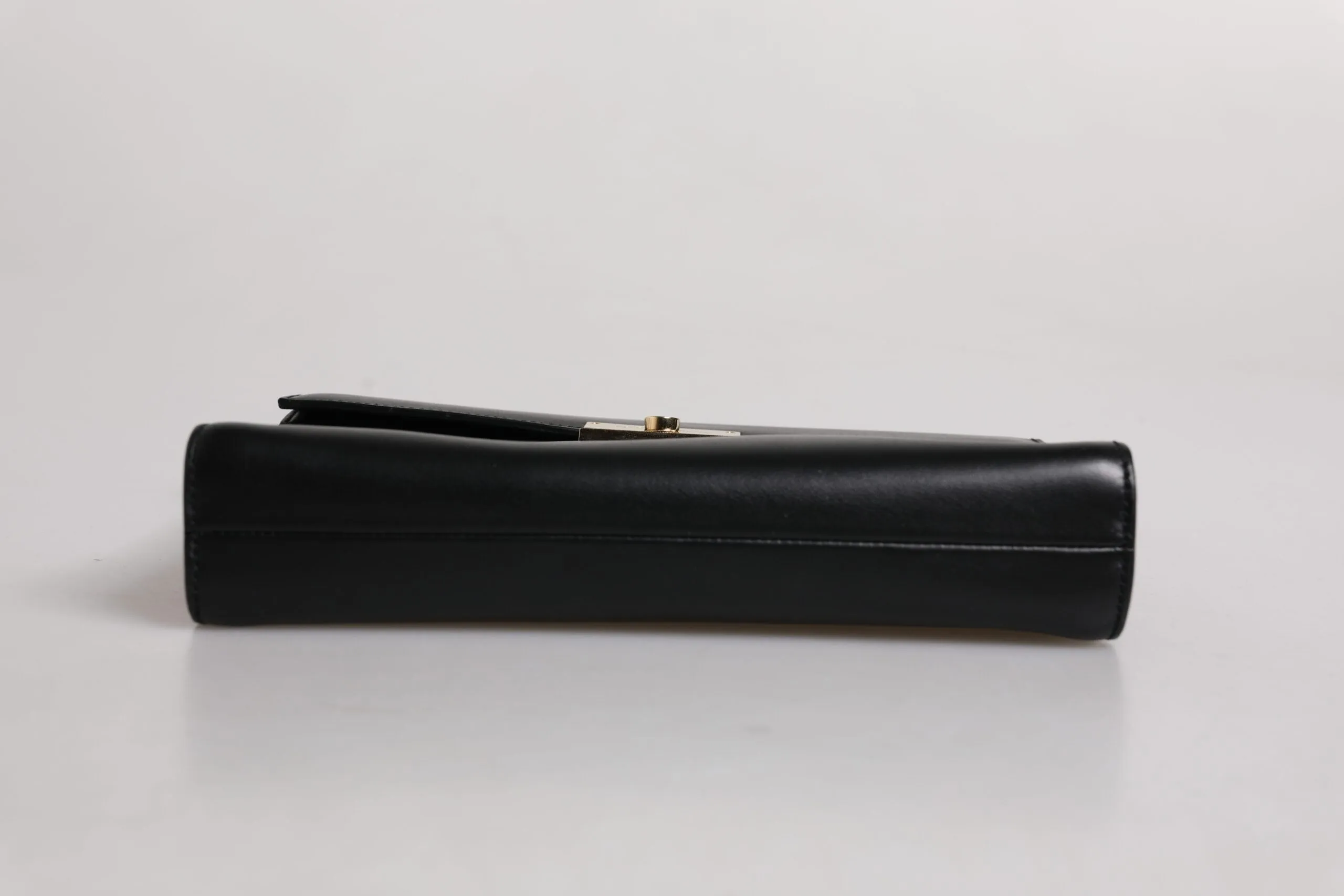 Dolce & Gabbana Black Leather Logo Plaque Document Briefcase Bag