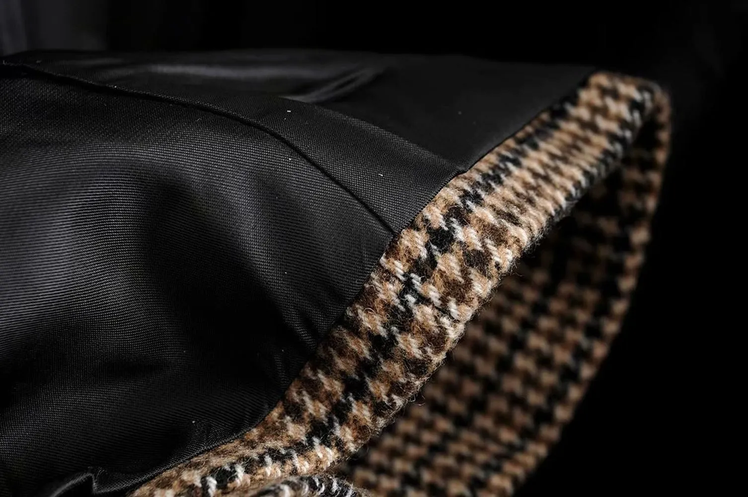 Double-breasted Houndstooth Suit Coat Cardigan Blazers