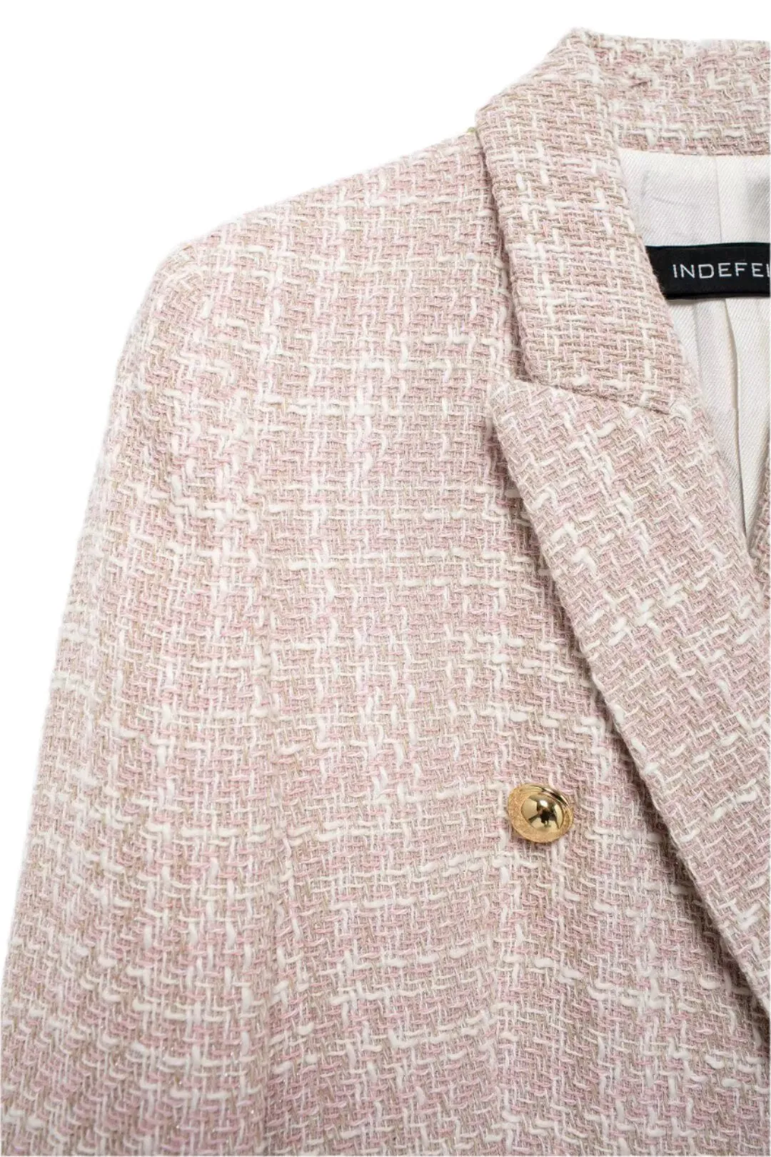 Double Breasted Tweed Blazer