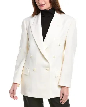Double Breasted Wool Blazer